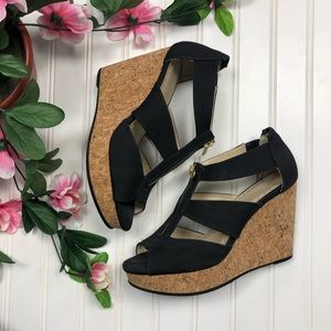 Adrienne Vittadini Cresta Cork Wedge Size 8